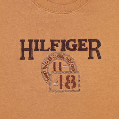 TH Brown Towel Embroidered Sweatshirt